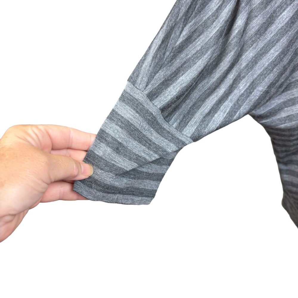 Eileen Fisher top, size Large, stripes, boxy, sustainable, NWT, made in USA - Picture 4 of 13